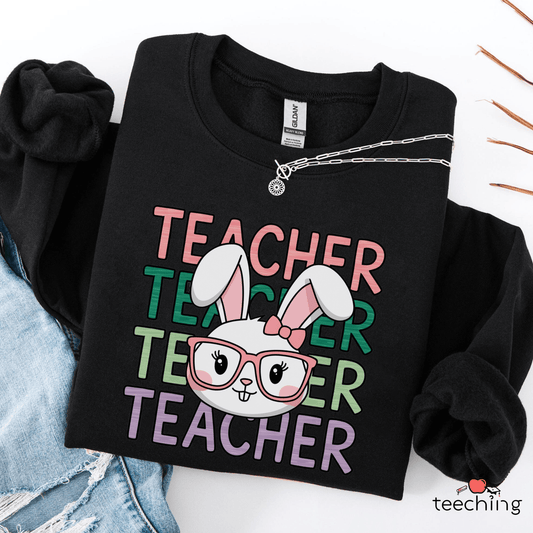 Easter Bunny Teacher Sweater