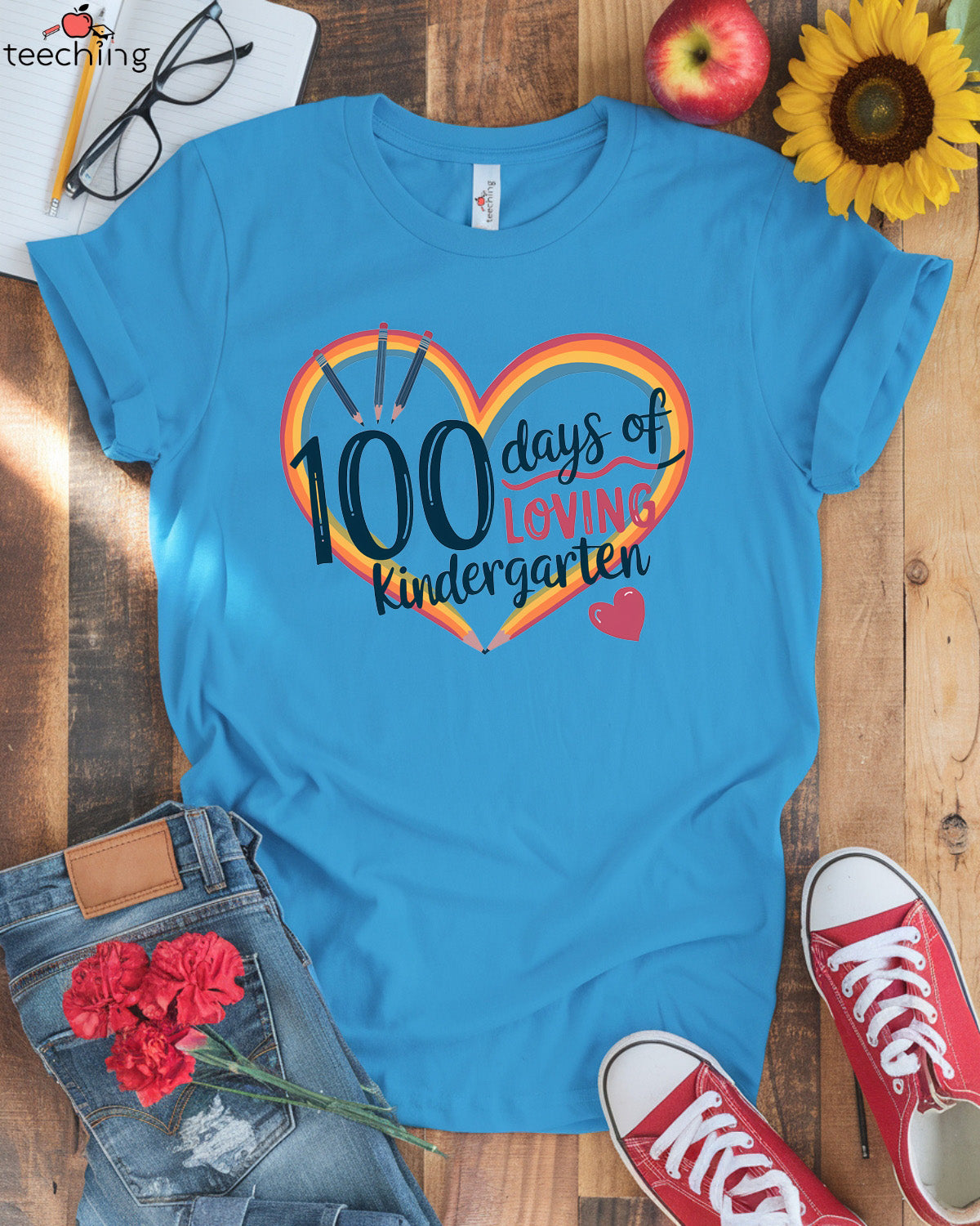 100 Days of Loving Kindergarten T-shirt