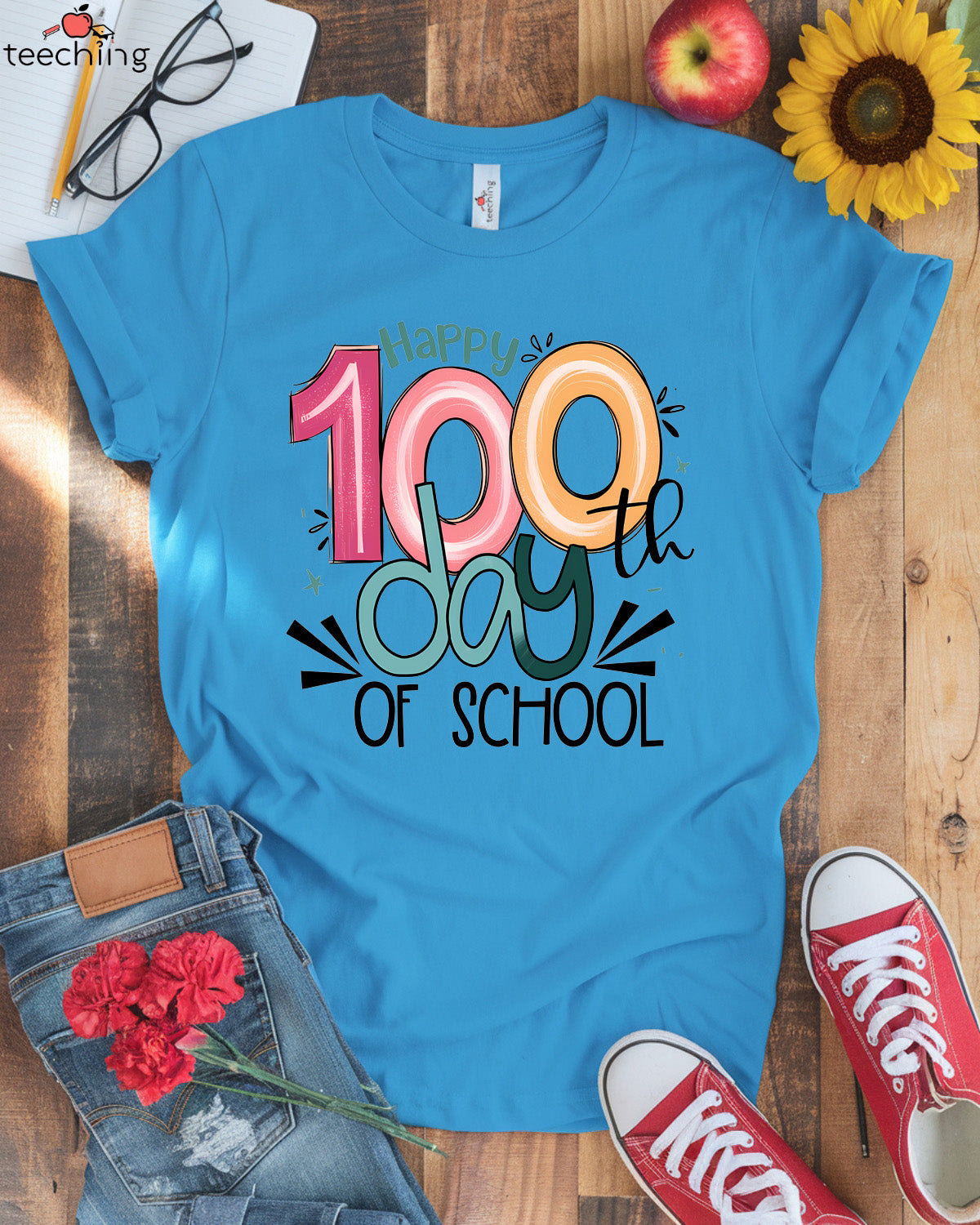 Happy 100 Days Of School T-shirt