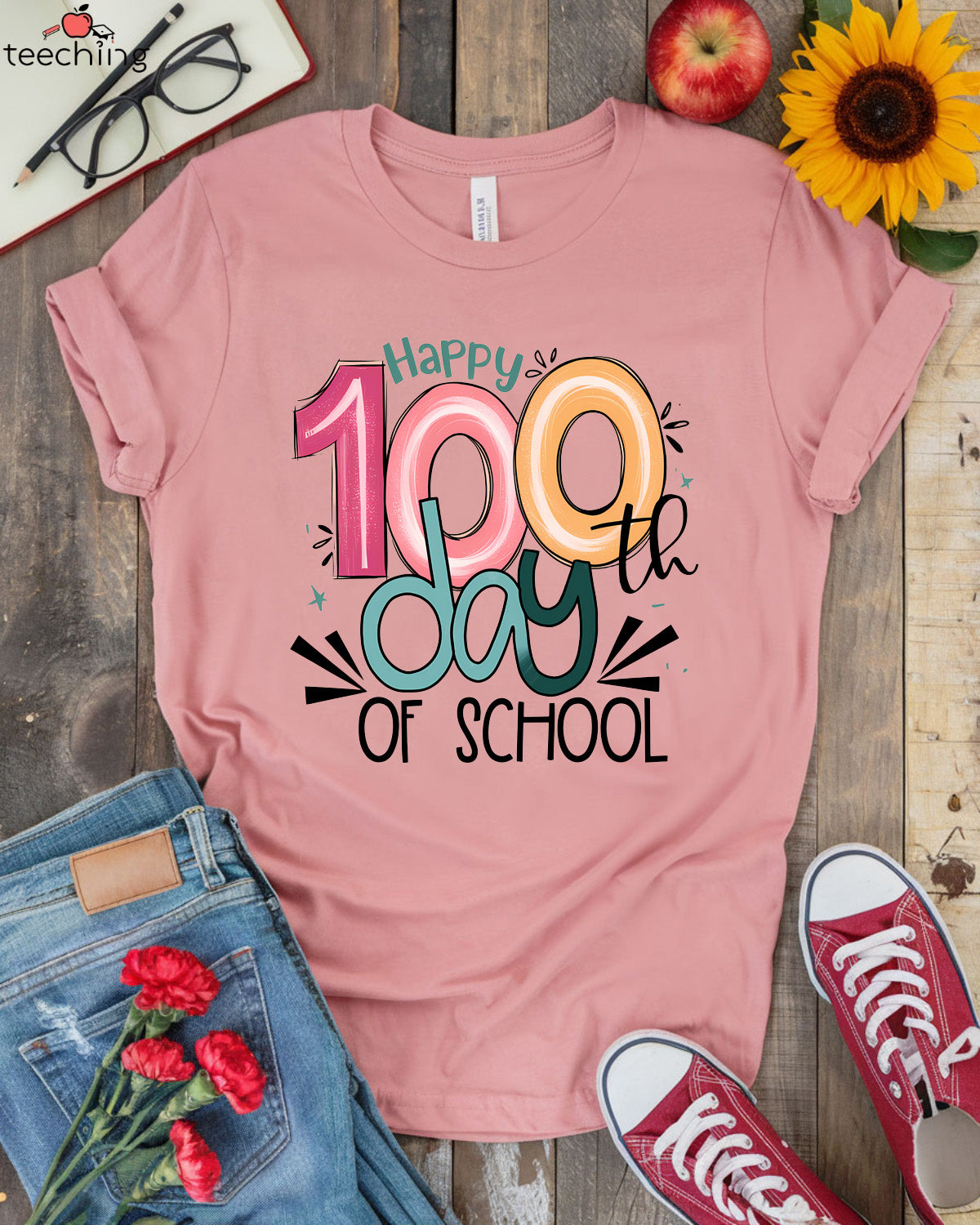 Happy 100 Days Of School T-shirt
