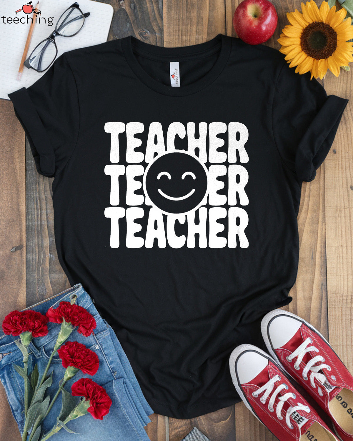 Teacher Smiley T-shirt