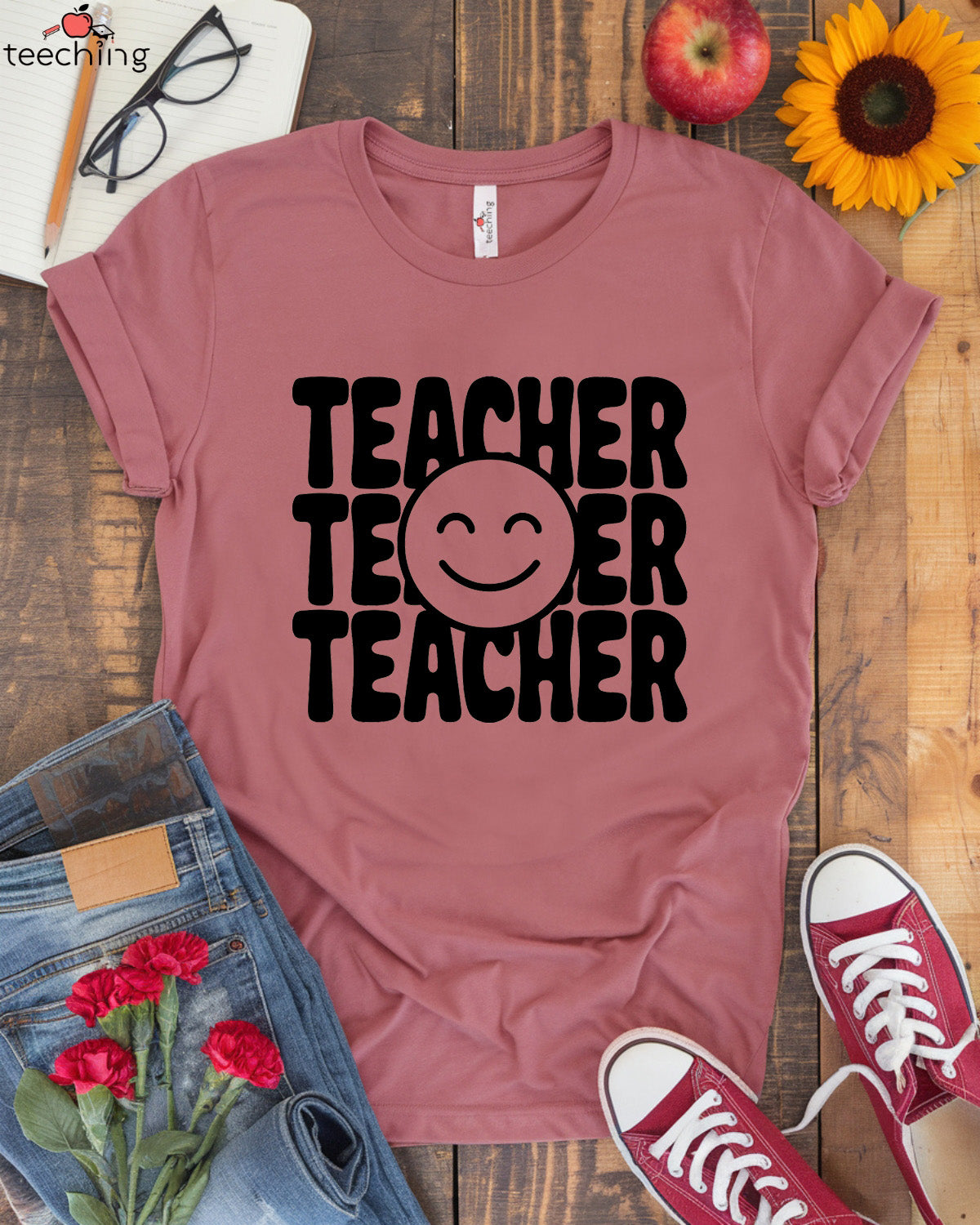 Teacher Smiley T-shirt