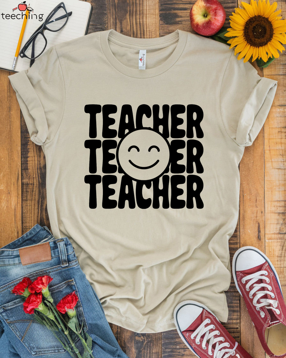 Teacher Smiley T-shirt