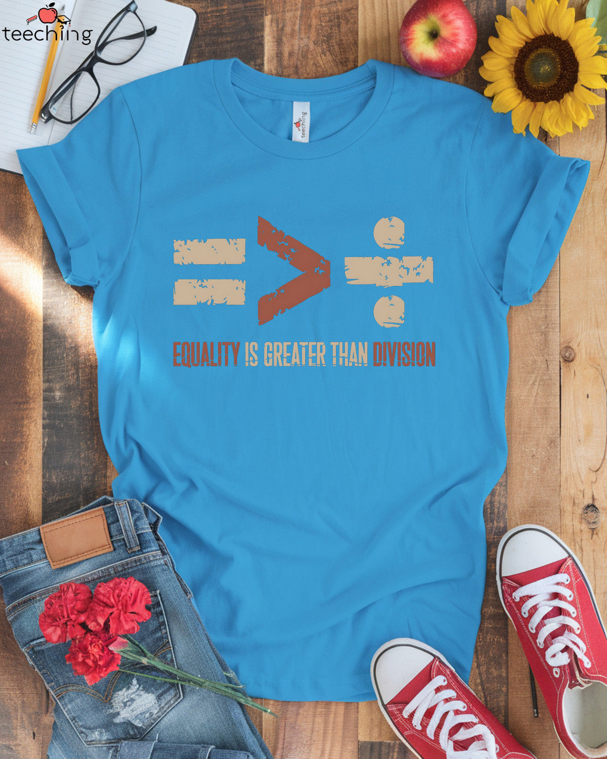 Equality Is Greater Than Division Symbol T-Shirt