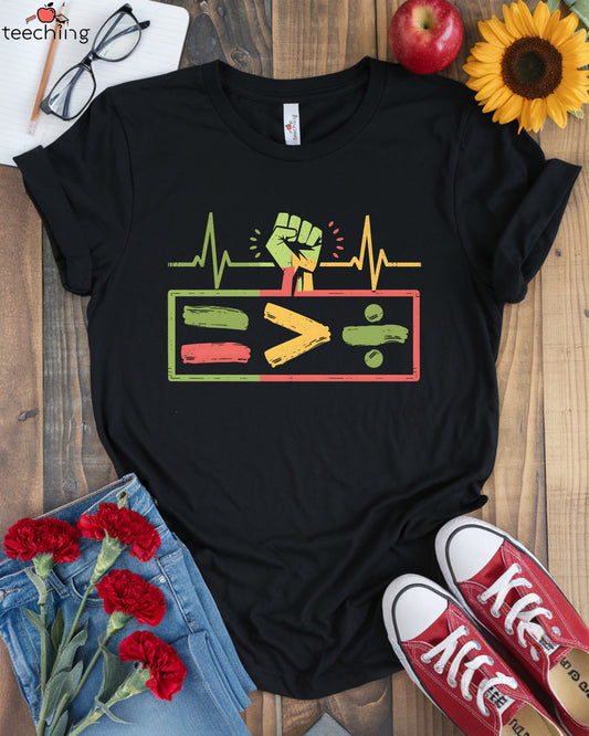 Equality Is Greater Than Division Pan-African T-Shirt