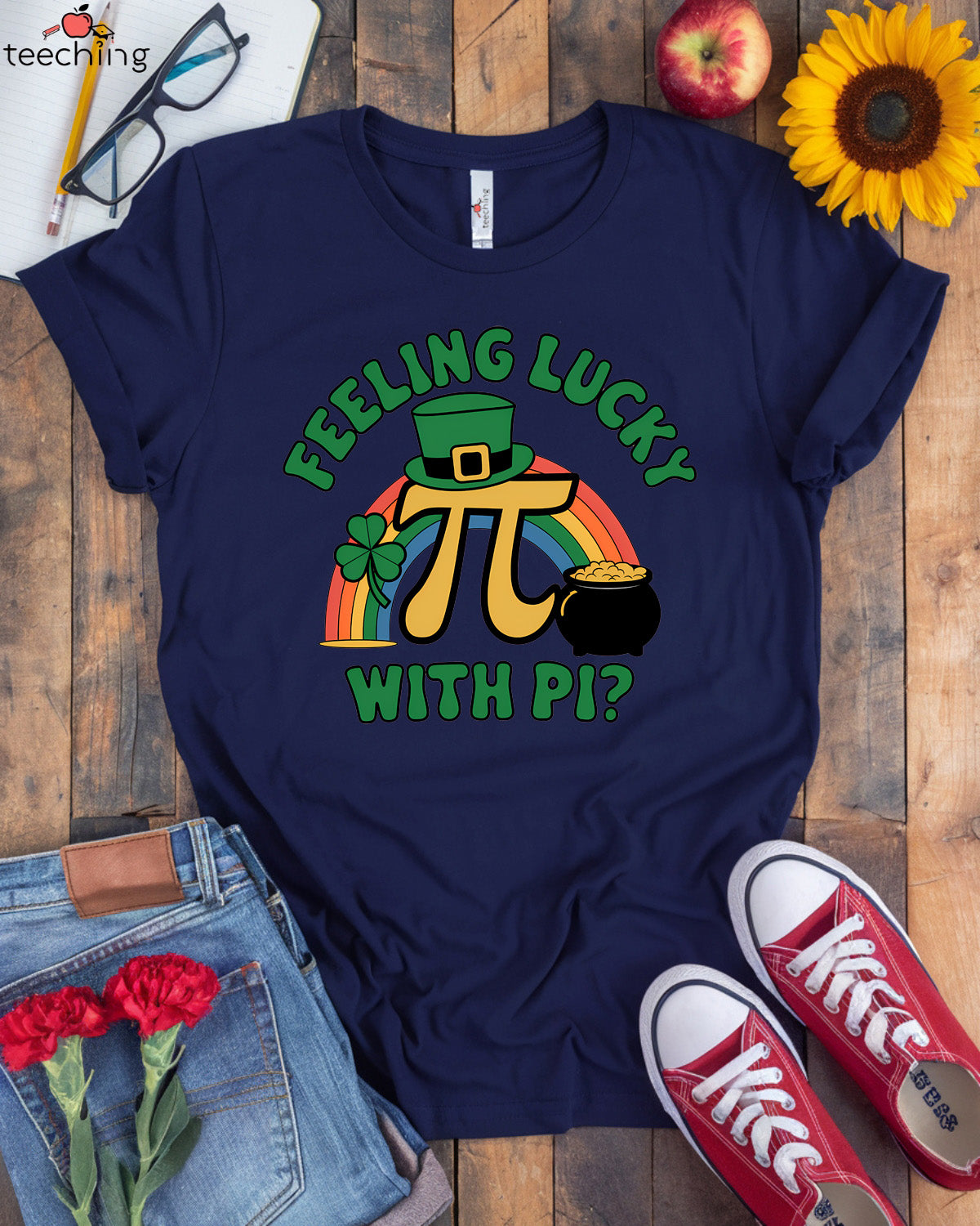 Feeling Lucky with Pi T-shirt