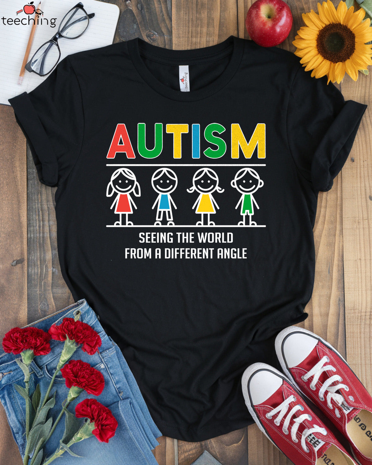 Autism Seeing the World from a Different Angle T-shirt