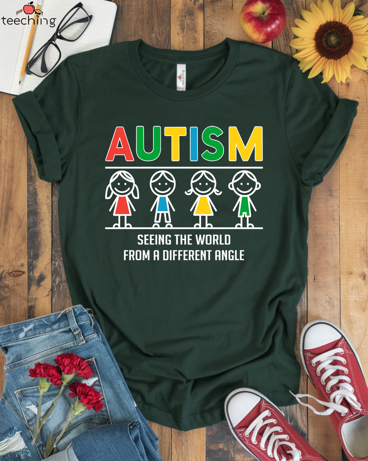 Autism Seeing the World from a Different Angle T-shirt