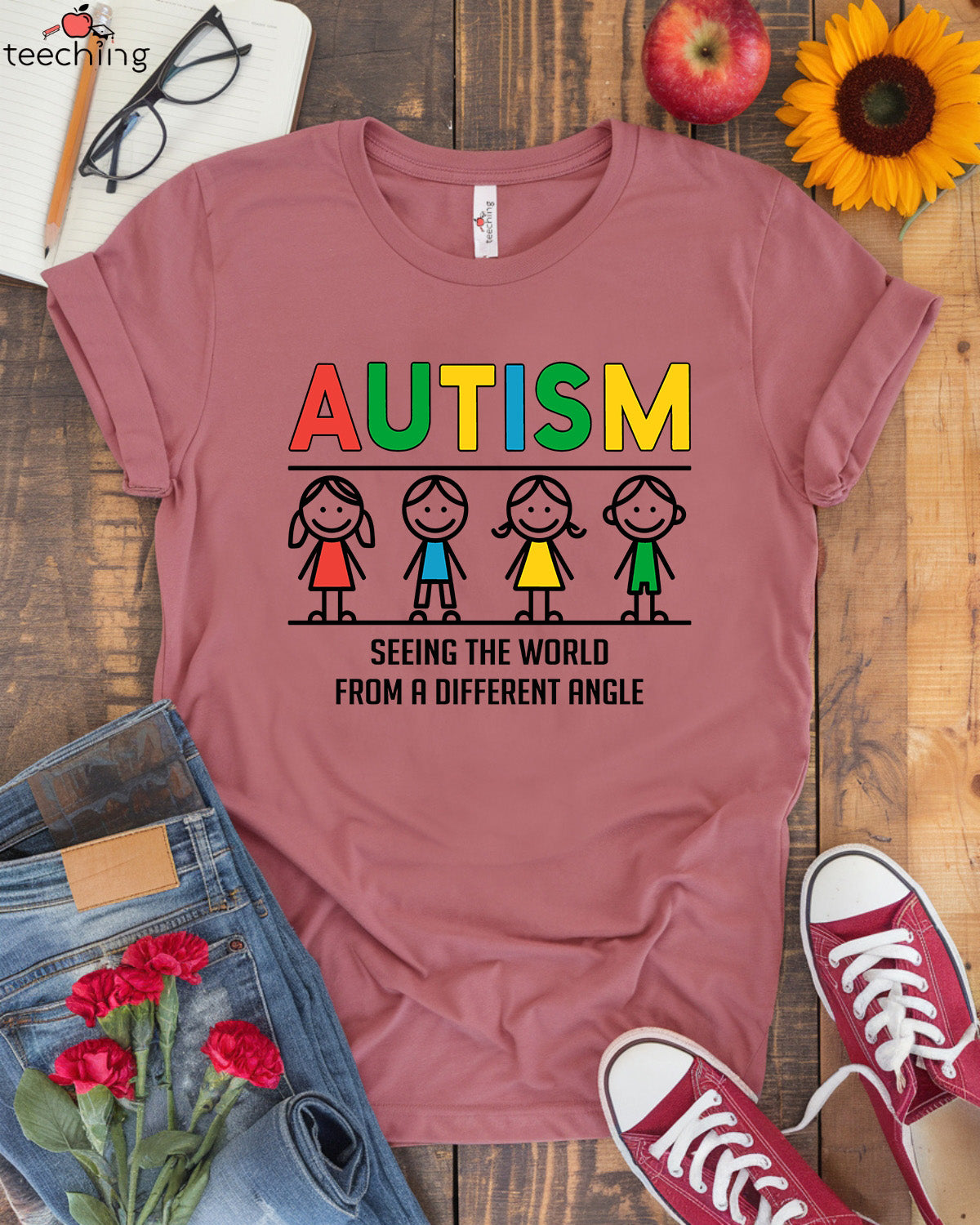 Autism Seeing the World from a Different Angle T-shirt