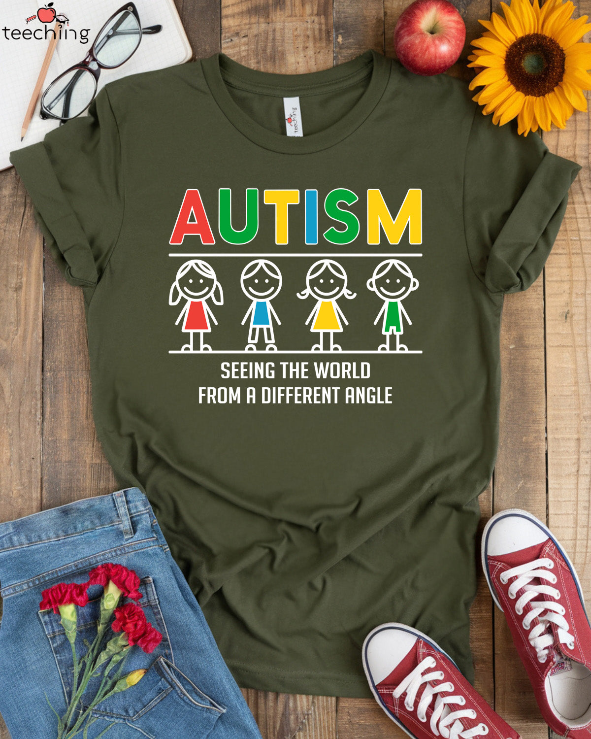 Autism Seeing the World from a Different Angle T-shirt