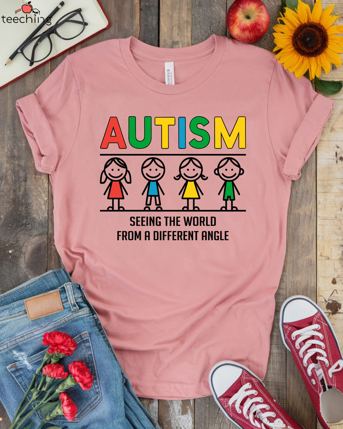 Autism Seeing the World from a Different Angle T-shirt