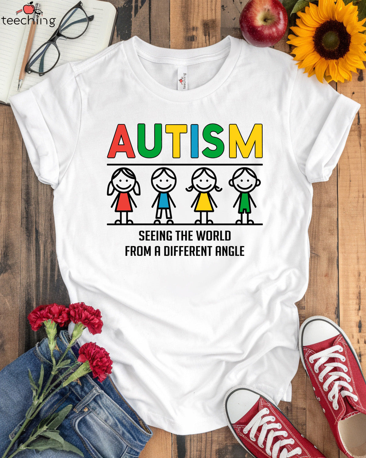 Autism Seeing the World from a Different Angle T-shirt
