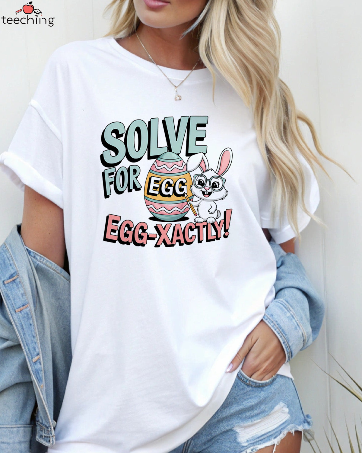 Solve for Egg Math Teacher Shirt – Funny Easter Algebra Tee
