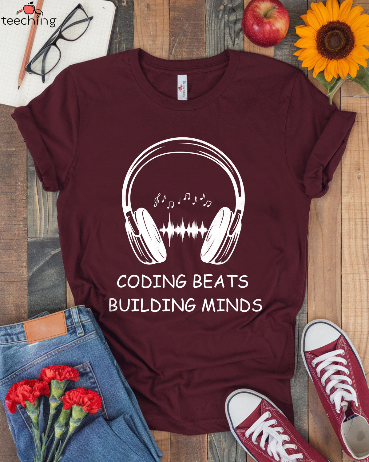 Coding Beats - Building Minds T-Shirt