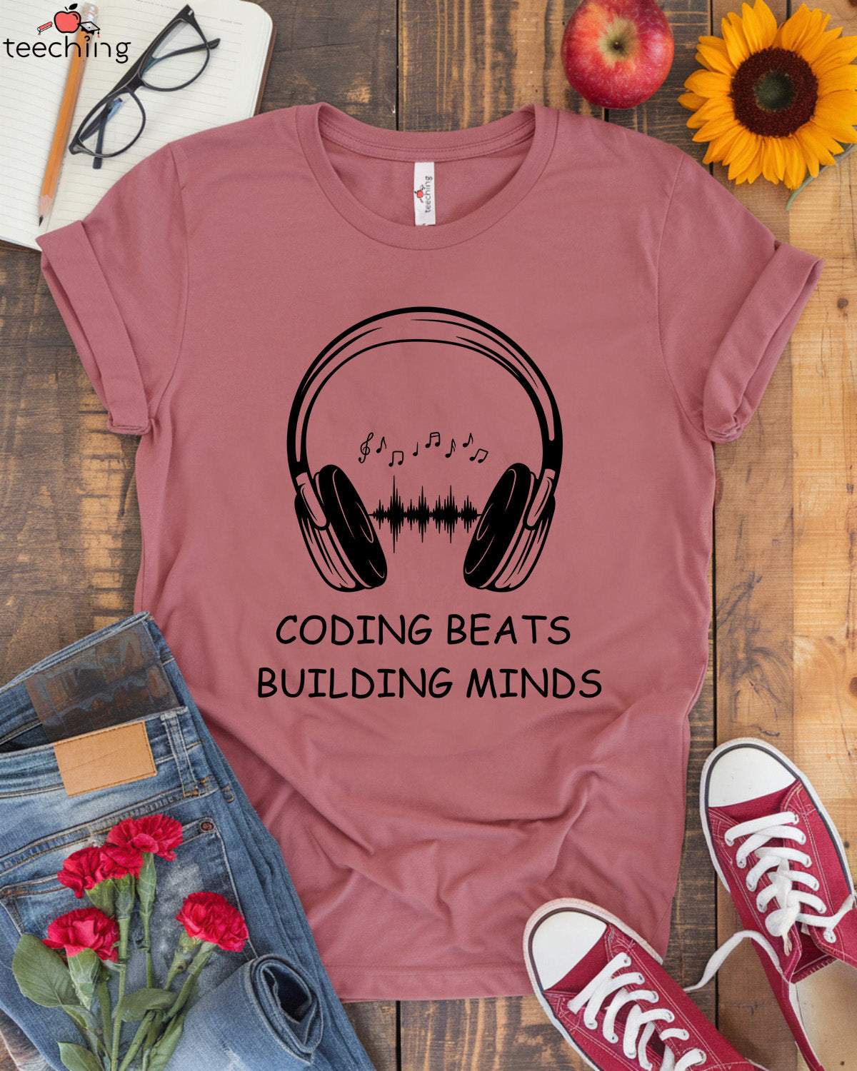 Coding Beats - Building Minds T-Shirt