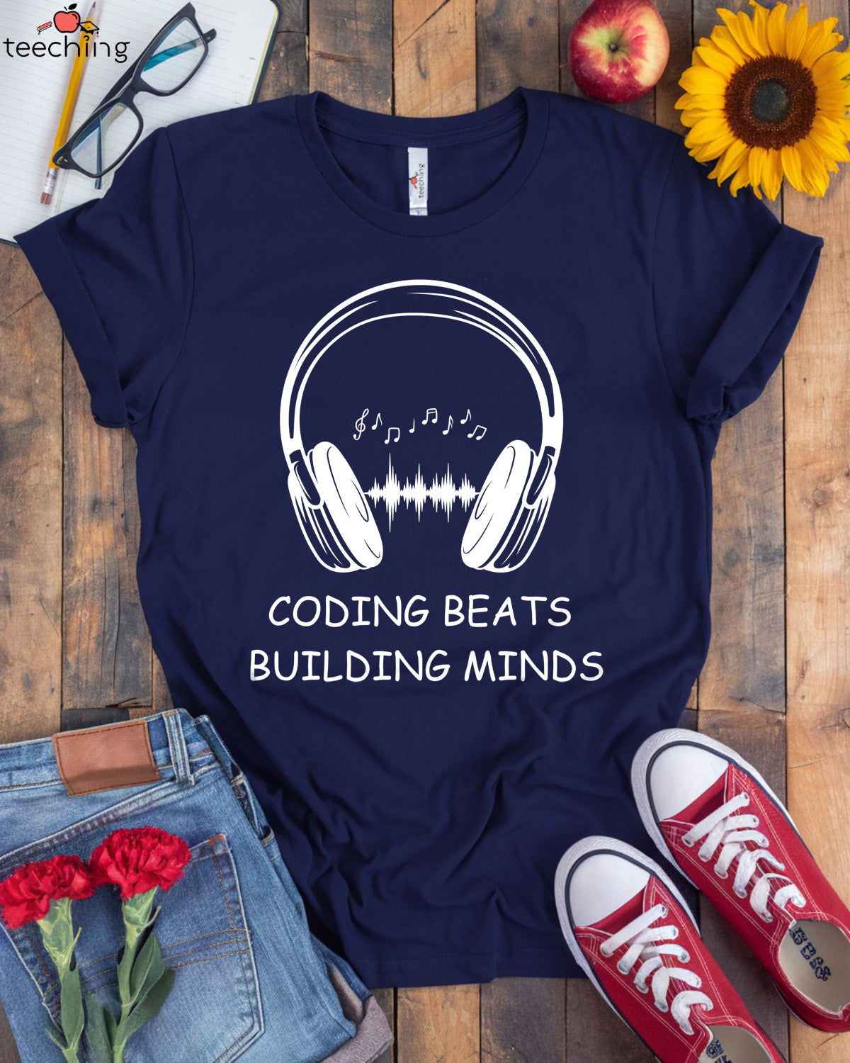 Coding Beats - Building Minds T-Shirt
