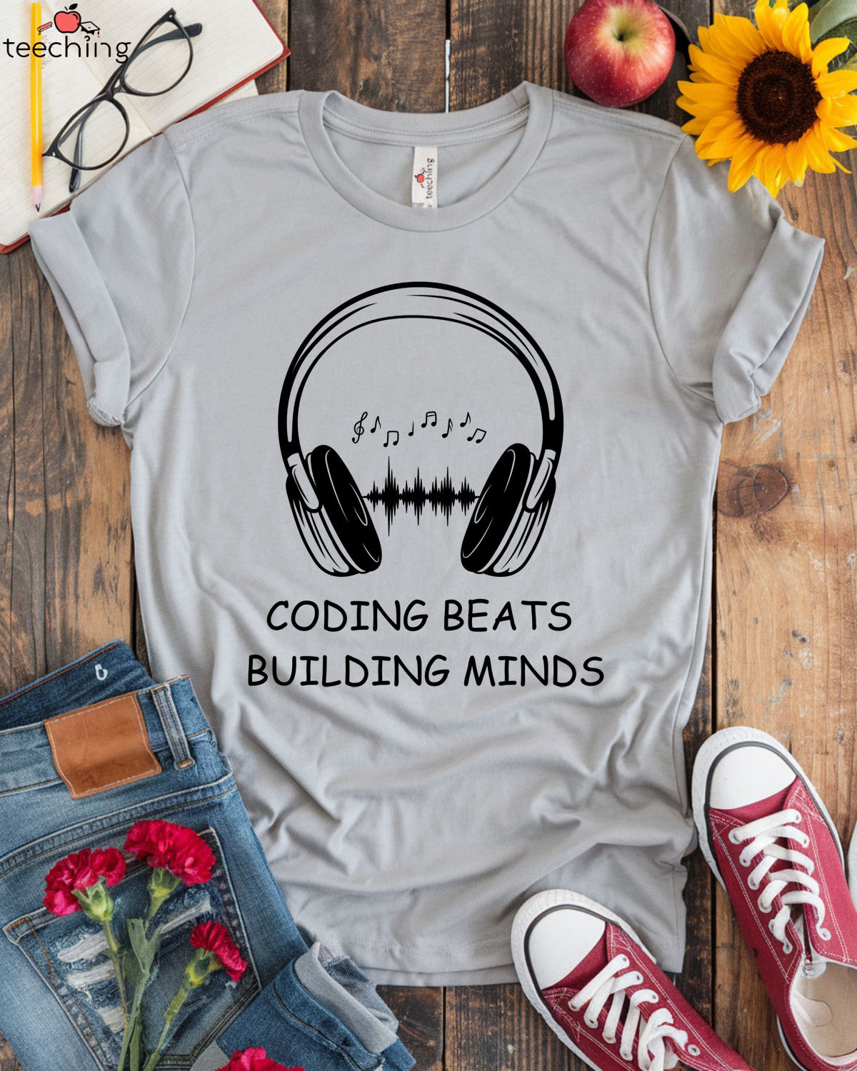 Coding Beats - Building Minds T-Shirt