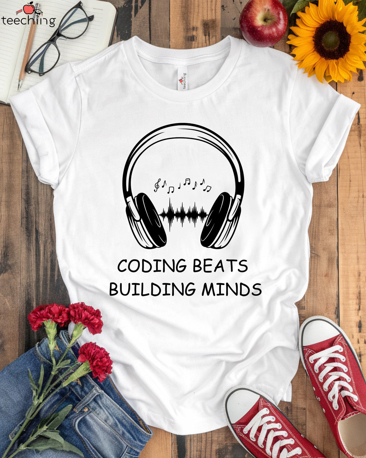 Coding Beats - Building Minds T-Shirt