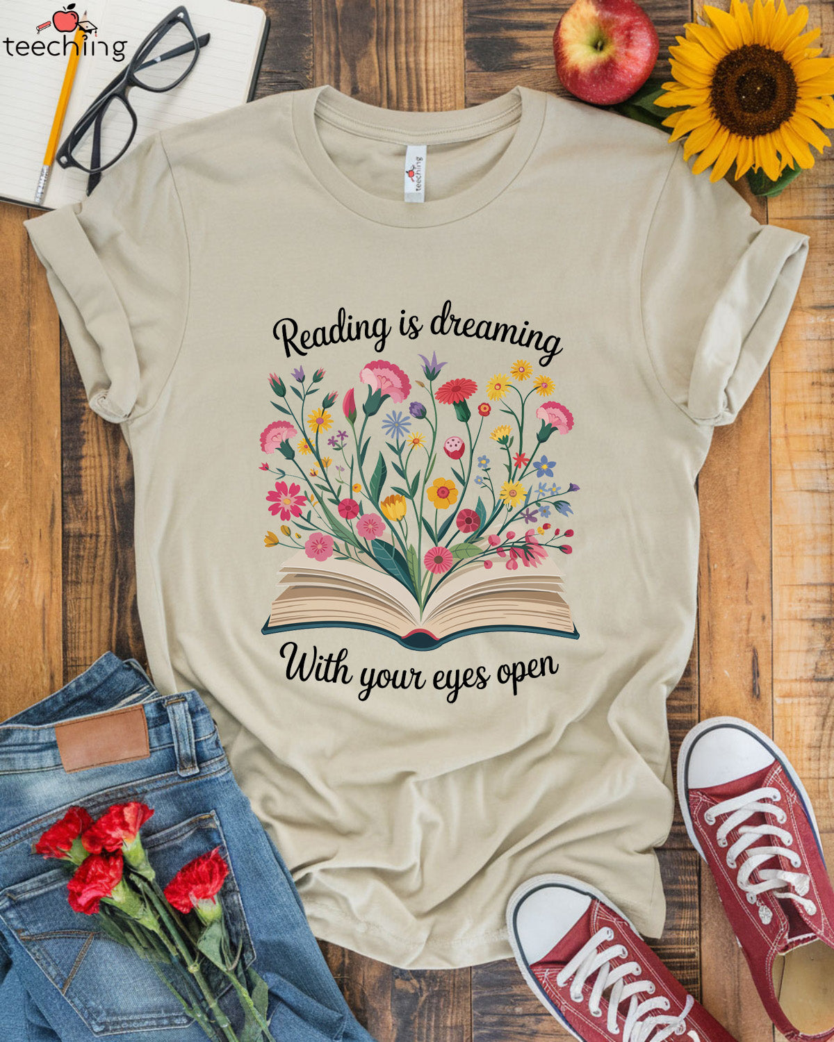 Reading is Dreaming with Your Eyes Open T-shirt