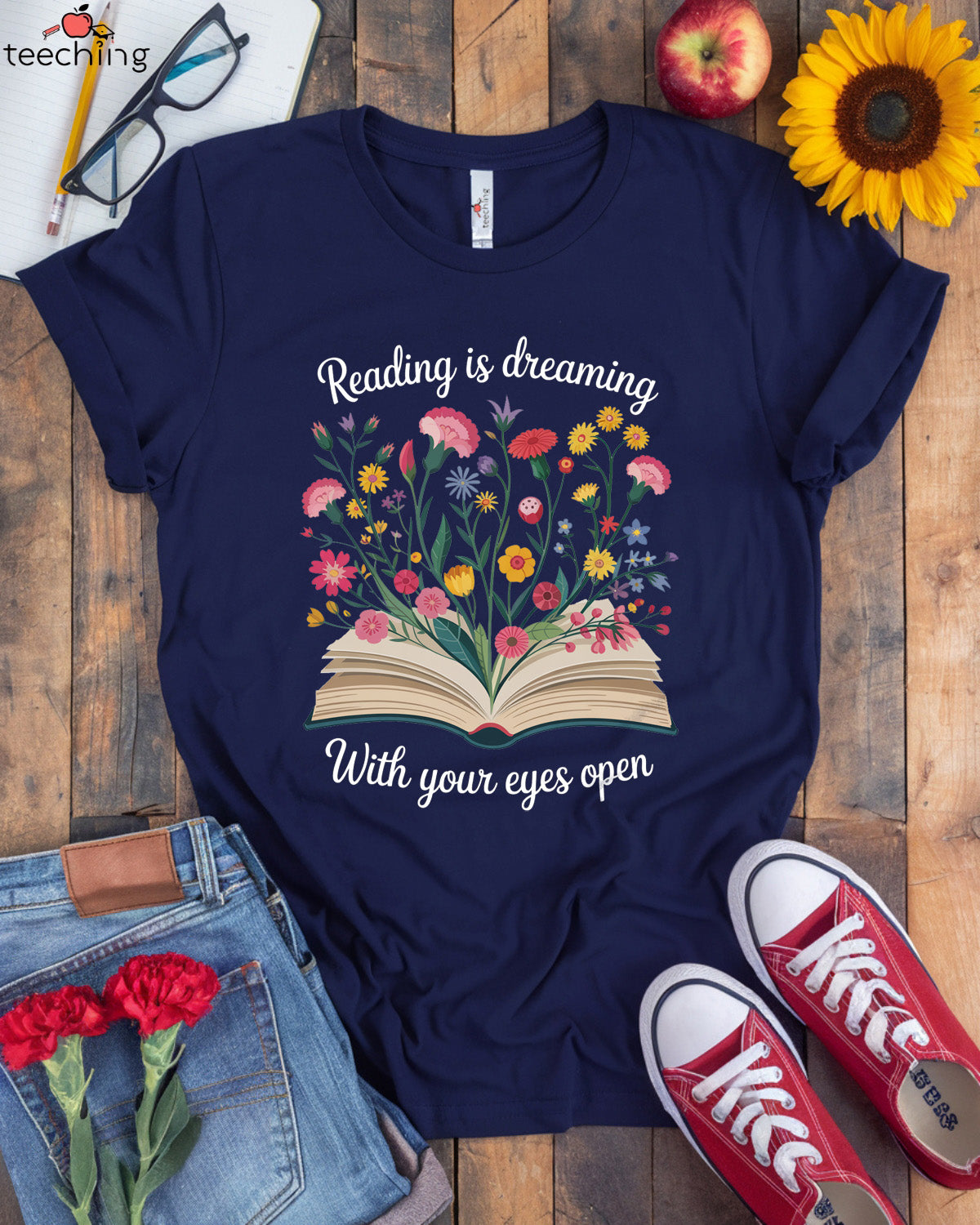 Reading is Dreaming with Your Eyes Open T-shirt