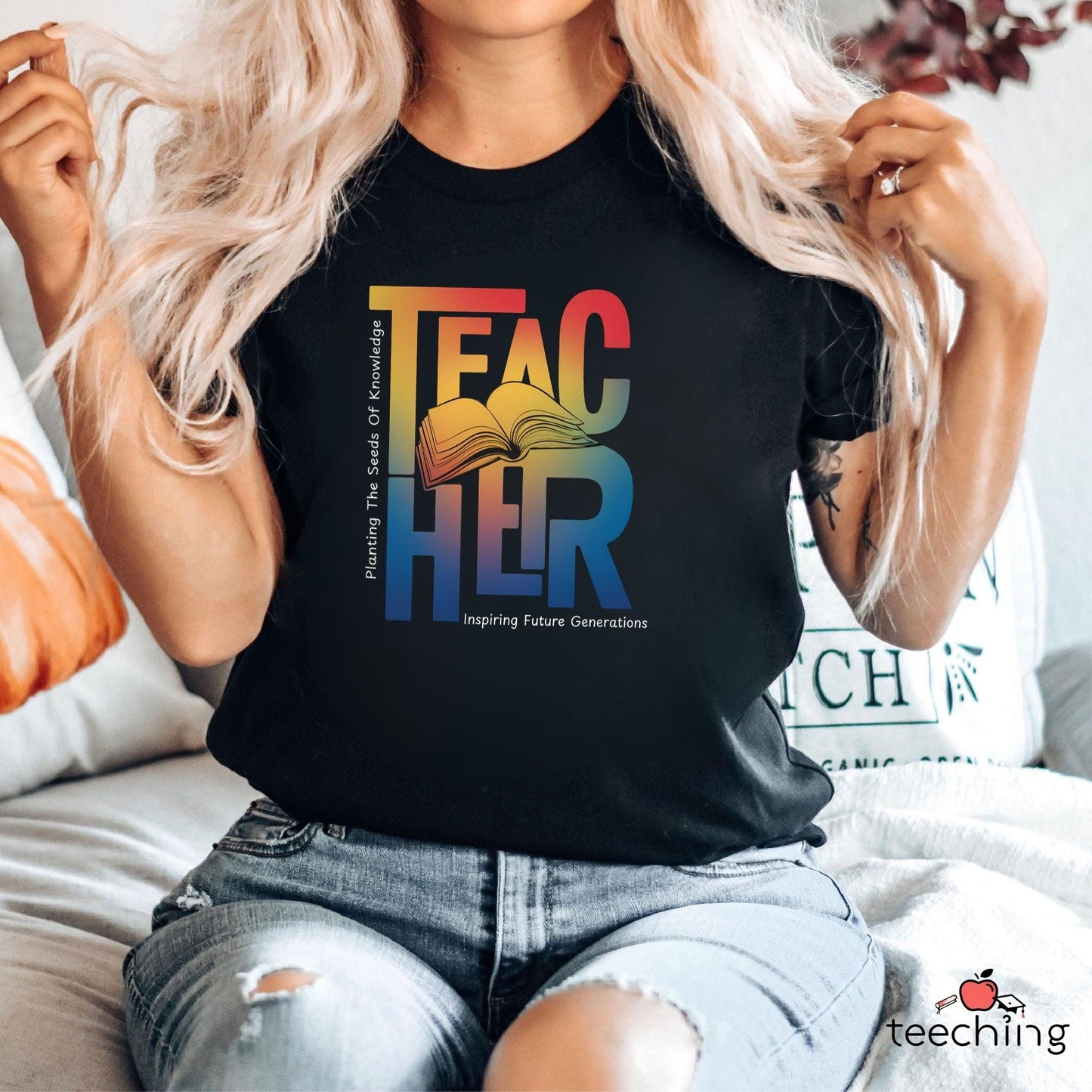 Planting The Seeds Of Knowledge Teacher T-shirt