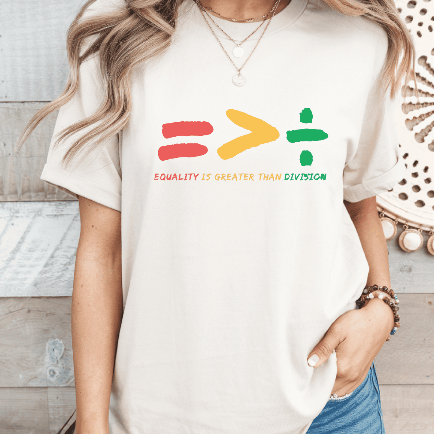 Equality is Greater Than Division T-shirt