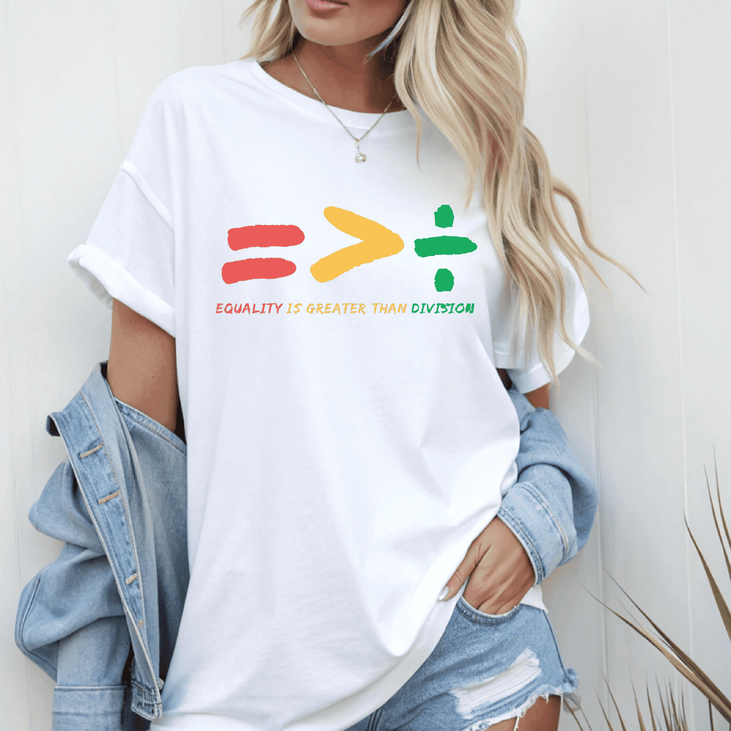 Equality is Greater Than Division T-shirt