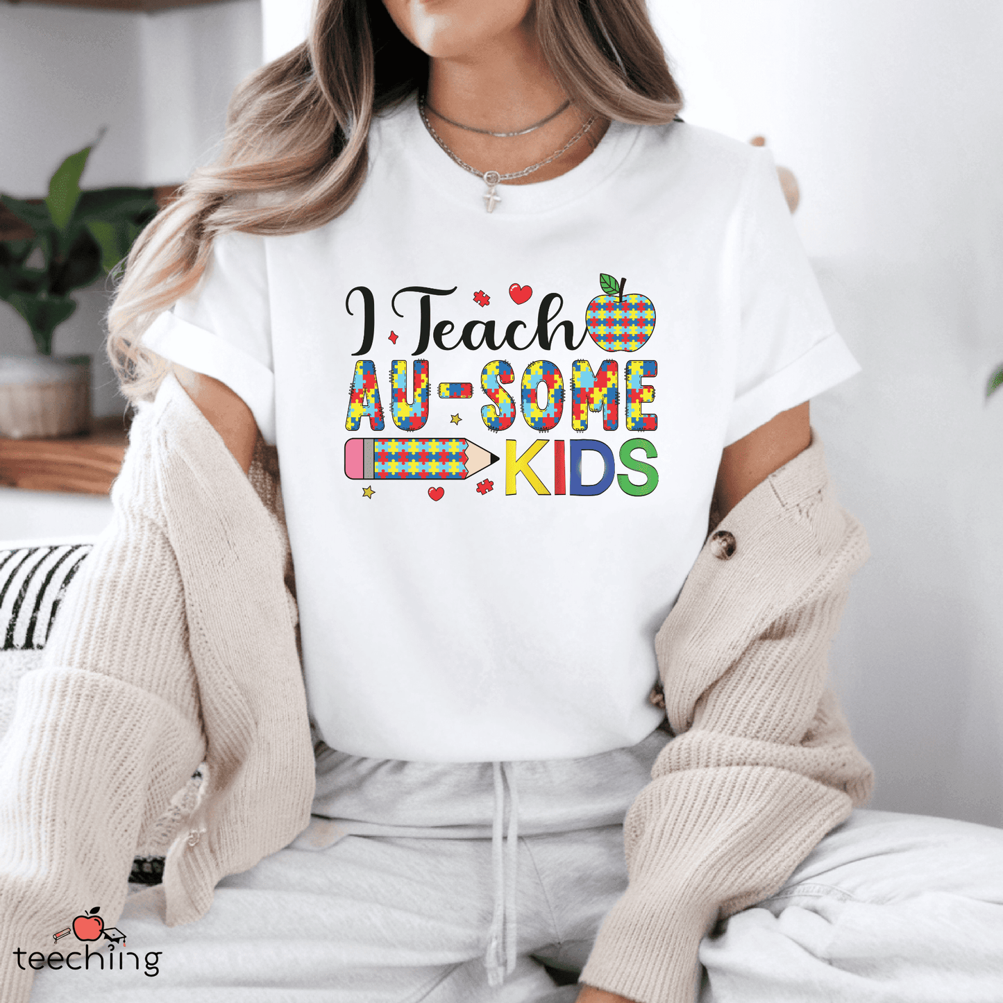 I Teach AU-SOME Kids T-shirt