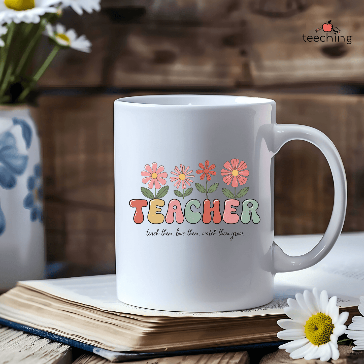 Teacher Growth Floral Mug 11oz