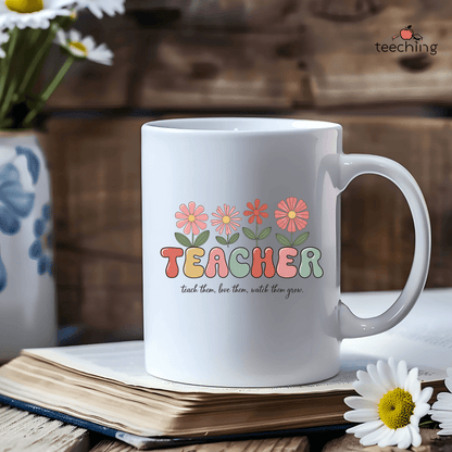Teacher Growth Floral Mug 11oz