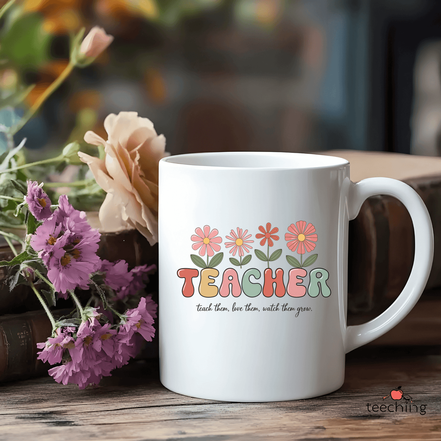 Teacher Growth Floral Mug 11oz