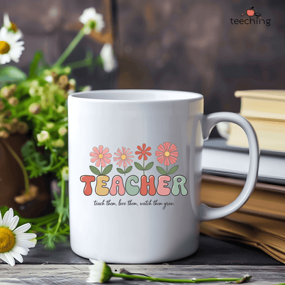 Teacher Growth Floral Mug 11oz