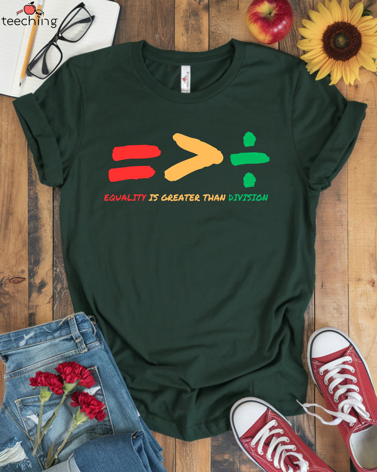 Equality is Greater Than Division T-shirt