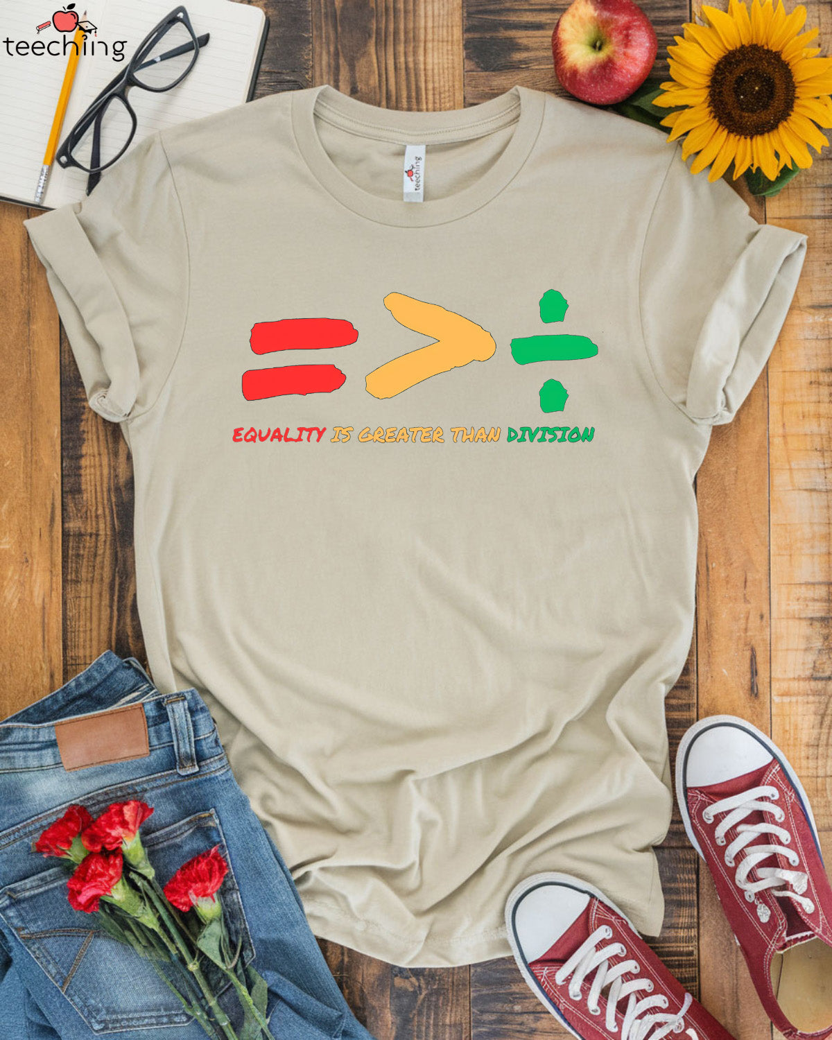 Equality is Greater Than Division T-shirt