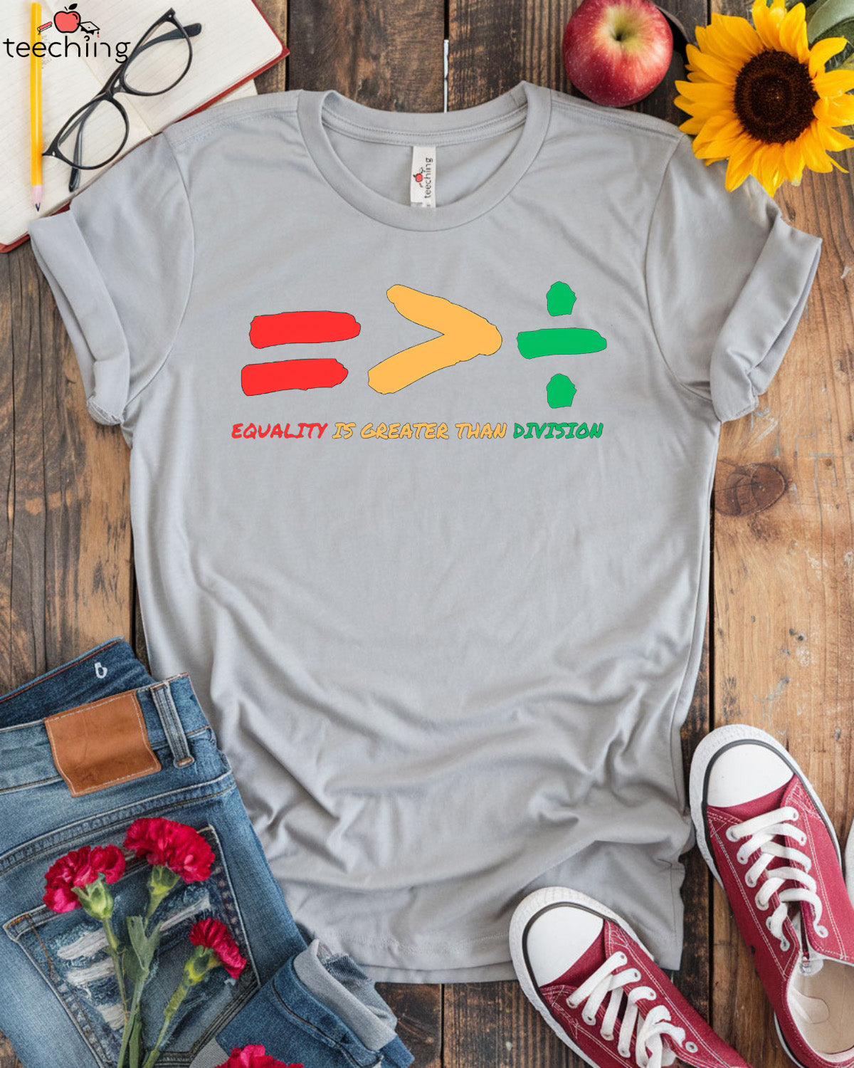 Equality is Greater Than Division T-shirt