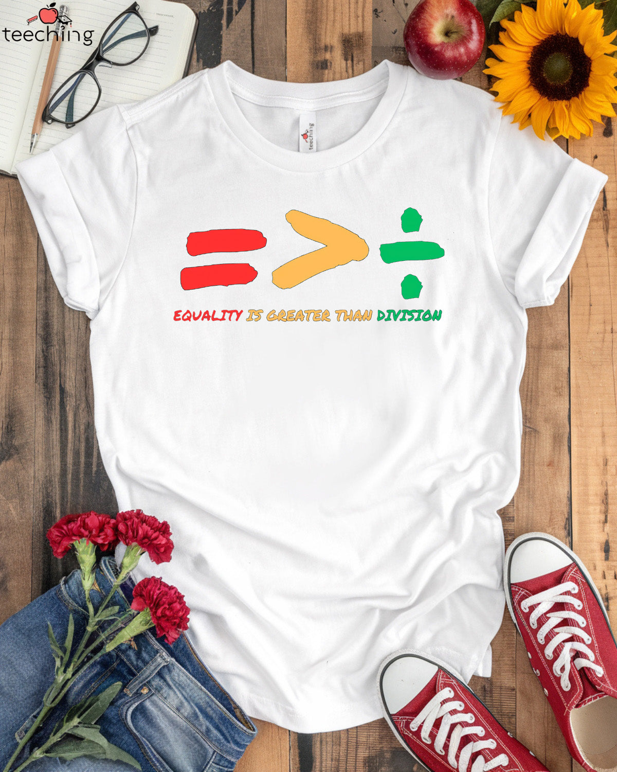 Equality is Greater Than Division T-shirt