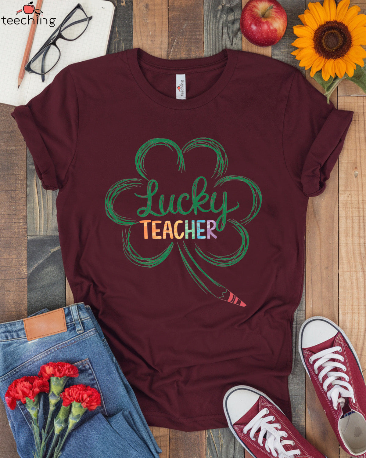 Lucky Teacher T-shirt