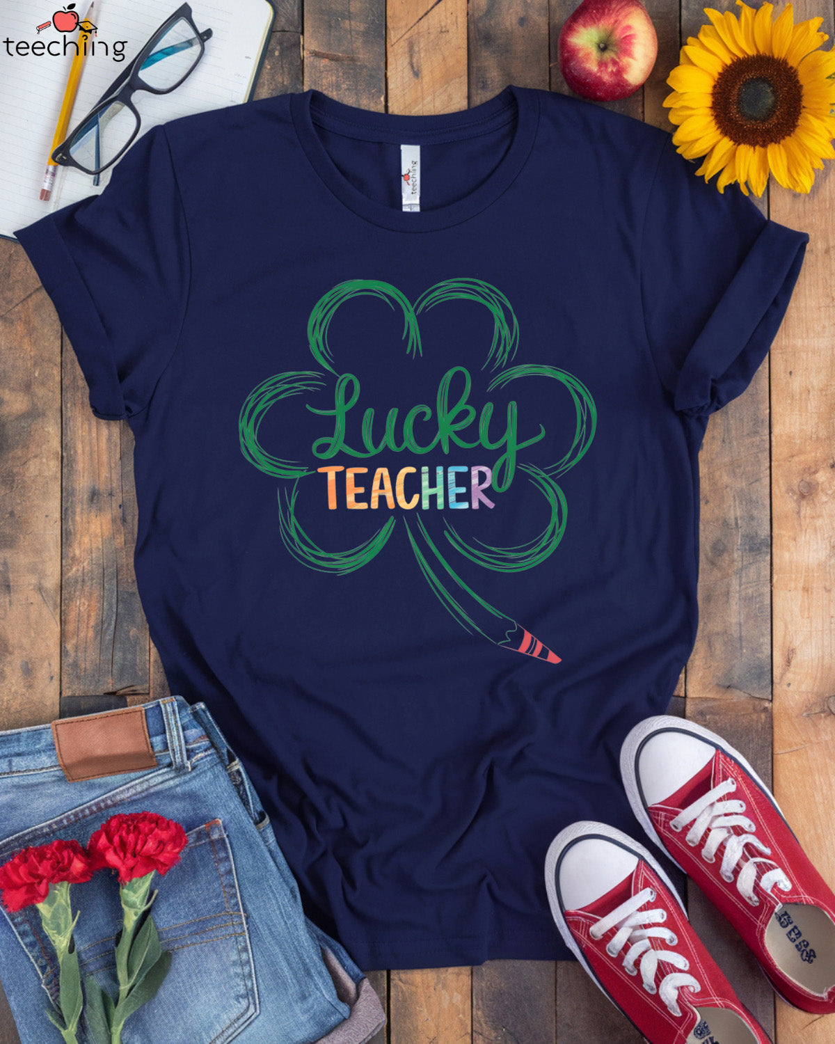 Lucky Teacher T-shirt
