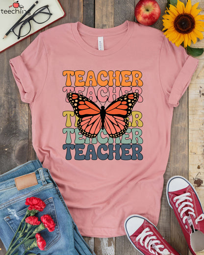 Teacher Butterfly T-shirt