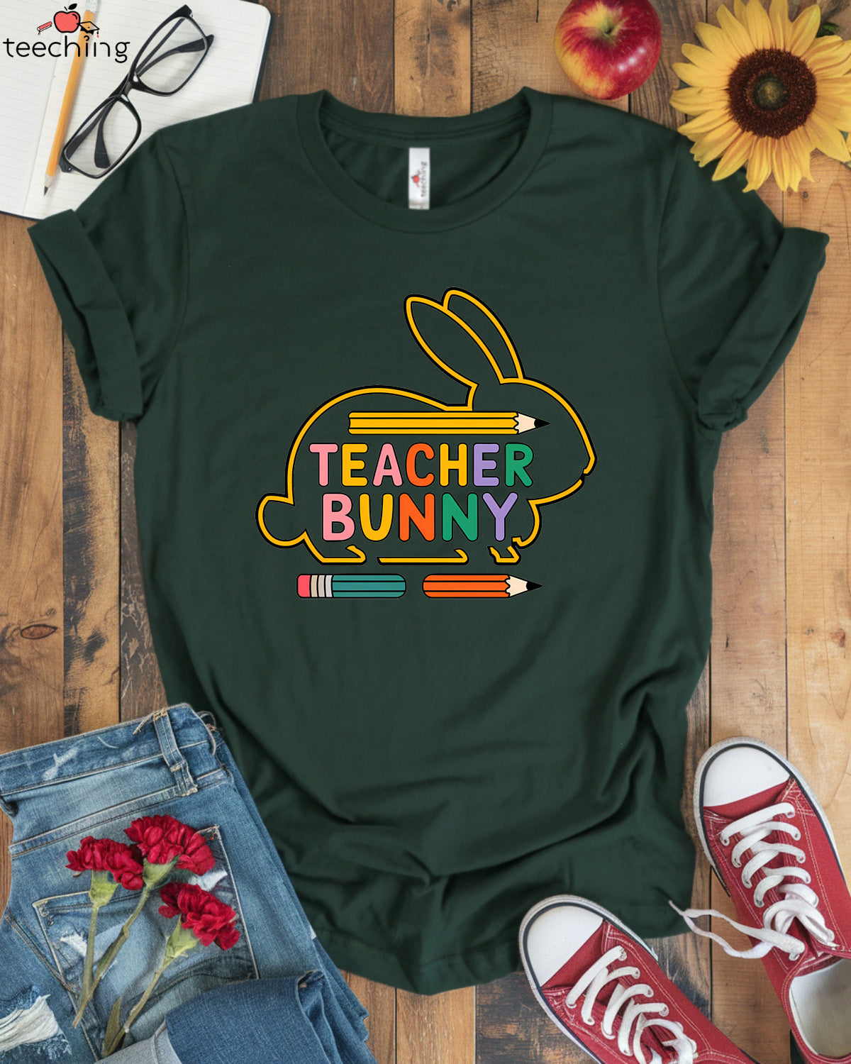 Teacher Bunny T-shirt
