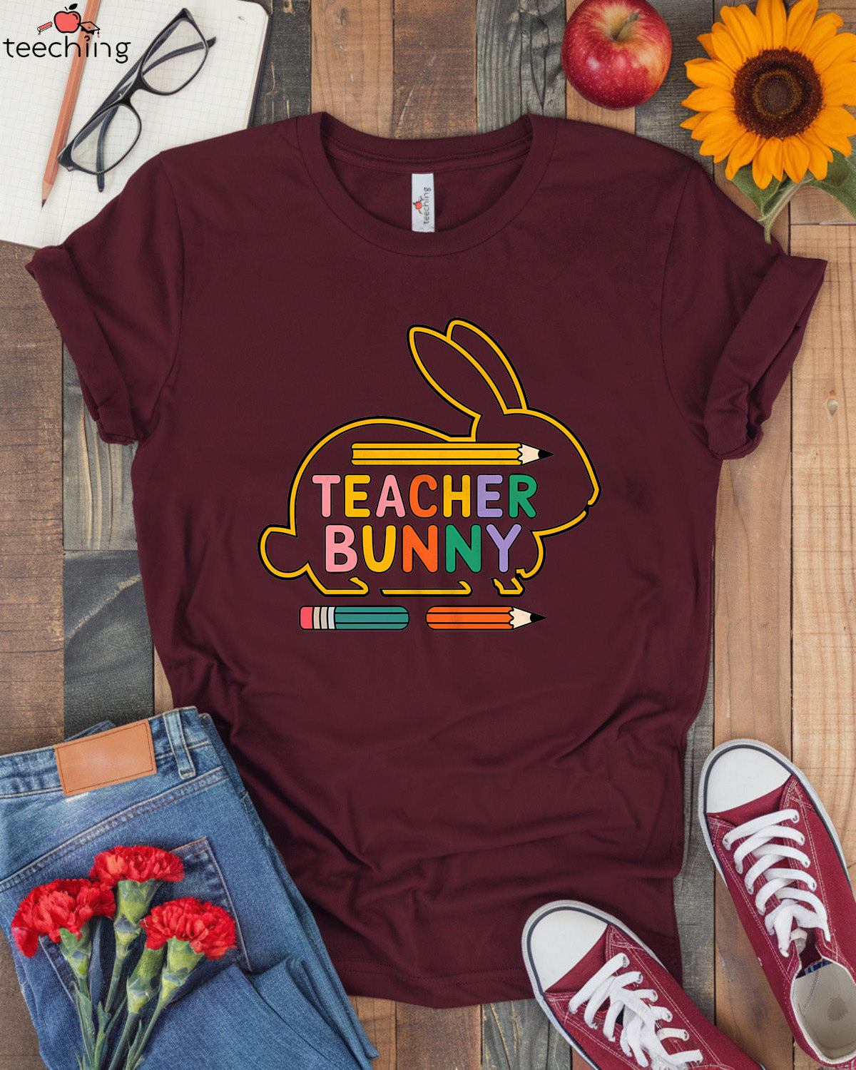 Teacher Bunny T-shirt