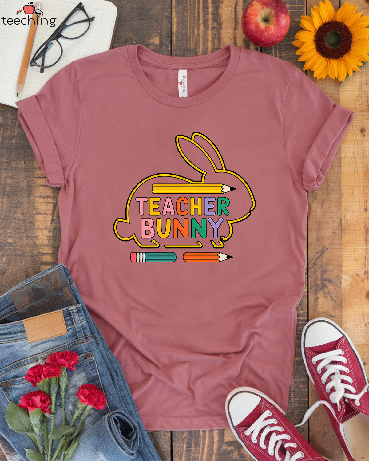 Teacher Bunny T-shirt