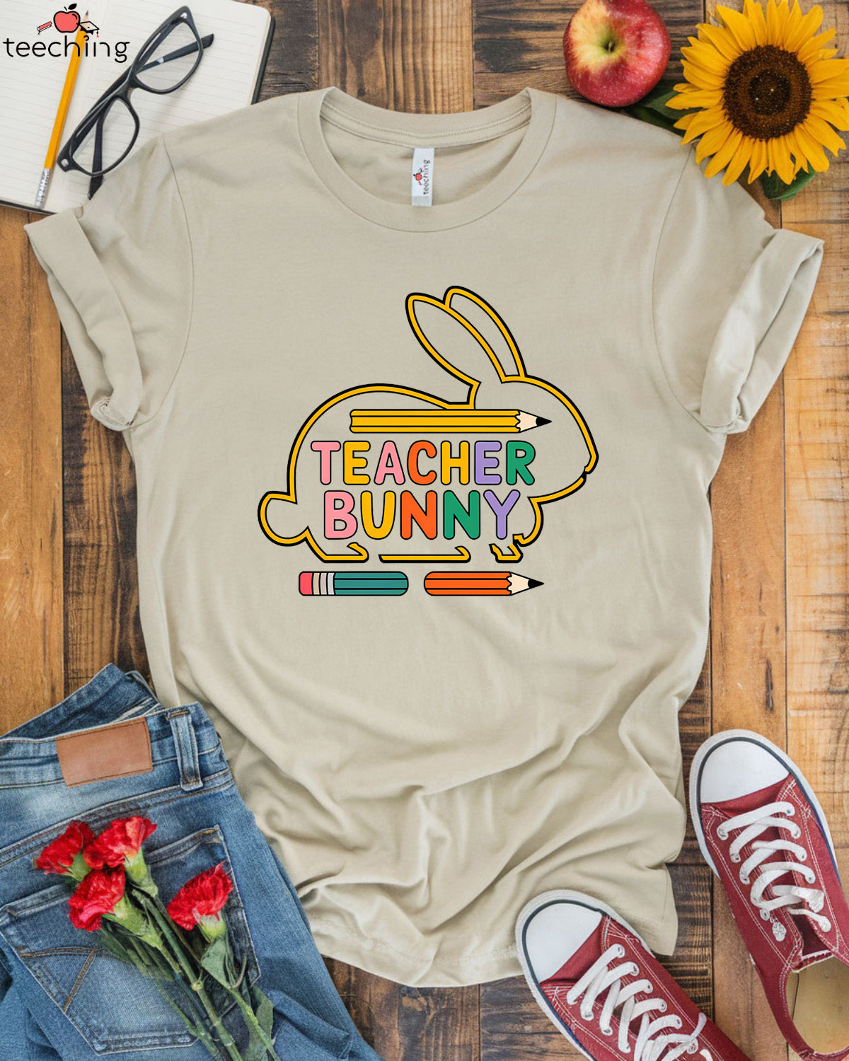 Teacher Bunny T-shirt