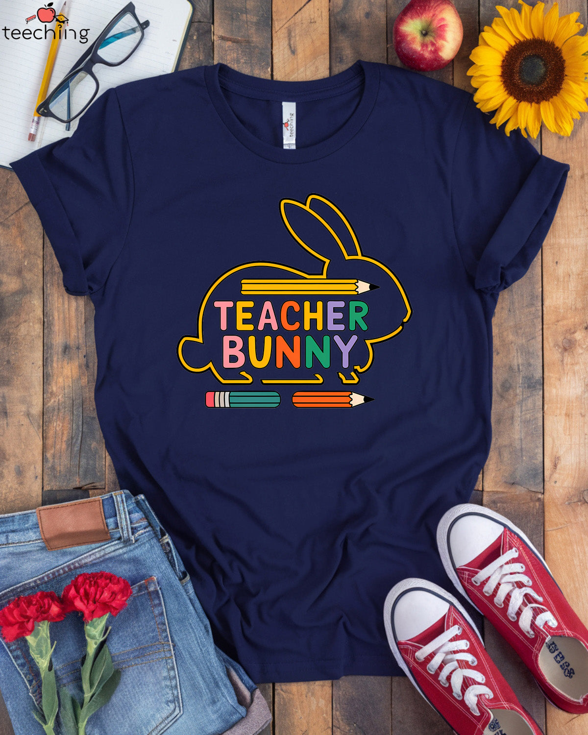 Teacher Bunny T-shirt