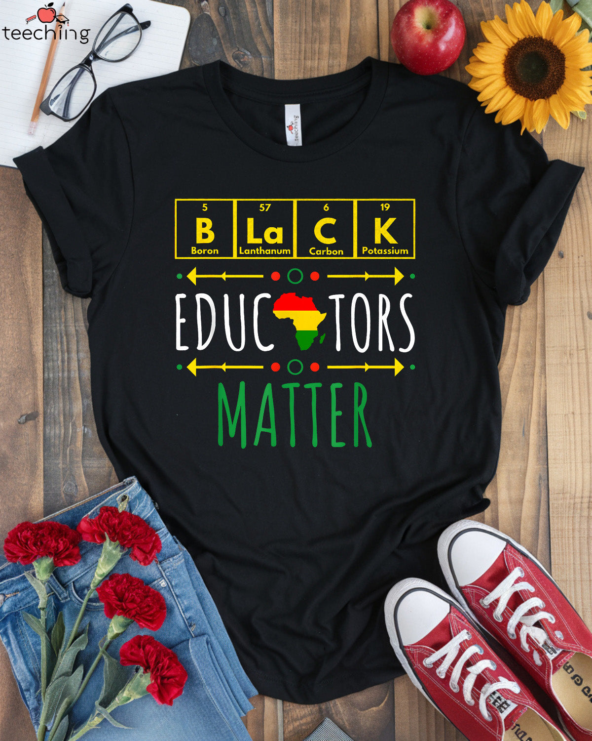 Black Educators Matter Periodic Table T-Shirt