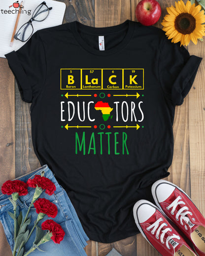 Black Educators Matter Periodic Table T-Shirt