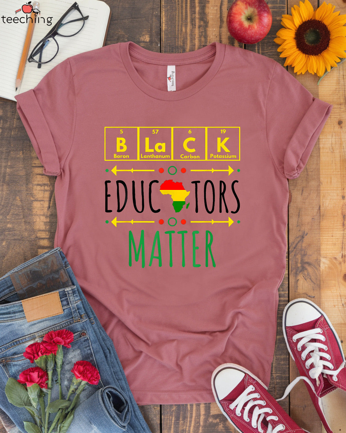 Black Educators Matter Periodic Table T-Shirt