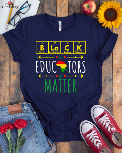 Black Educators Matter Periodic Table T-Shirt
