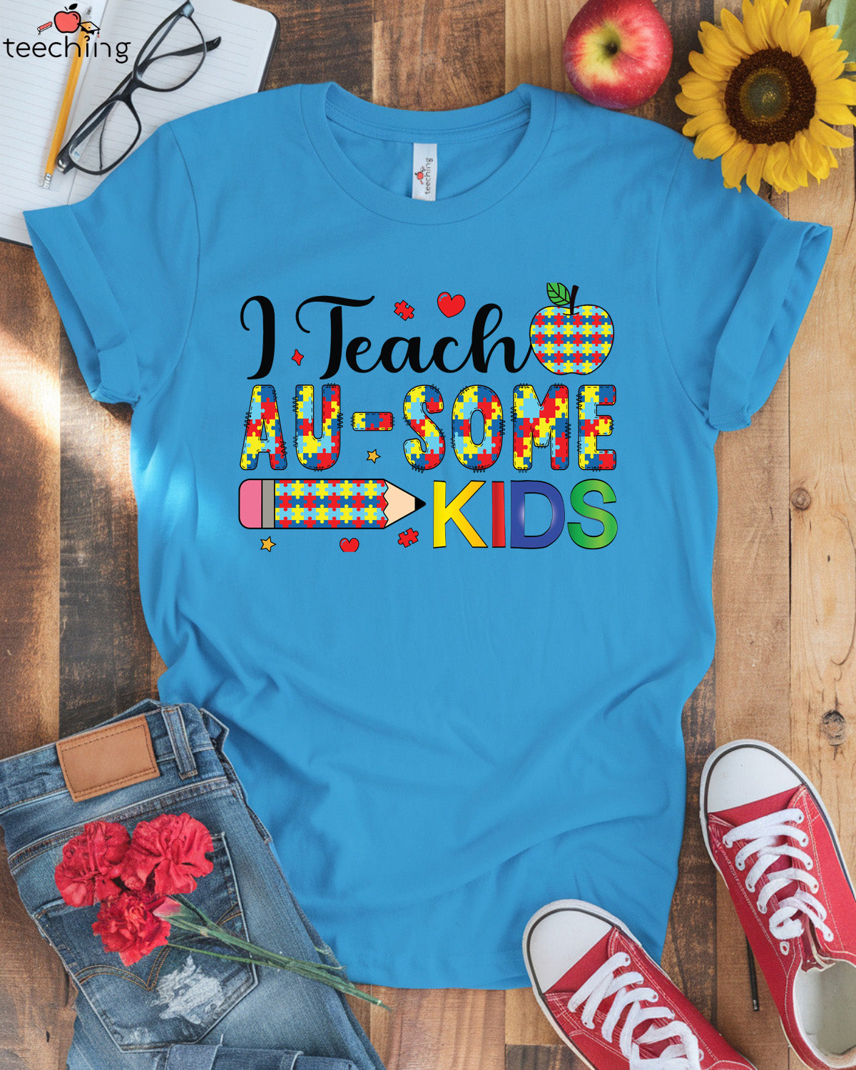 I Teach AU-SOME Kids T-shirt