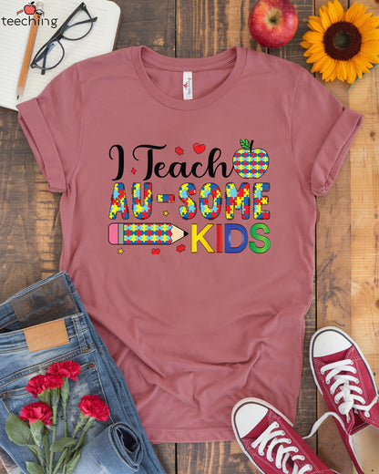 I Teach AU-SOME Kids T-shirt